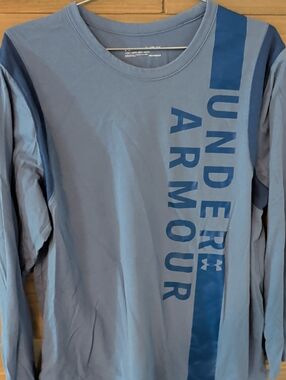Under Armour Slate Blue Long Sleeve Logo Shirt